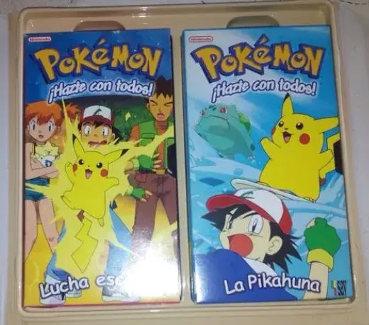 Pack Pokémon tatuajes + MALETA ELECTRICA VHS