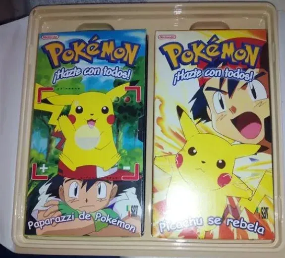 Pack Pokémon tatuajes + MALETA ELECTRICA VHS