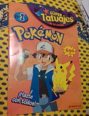 Pack Pokémon tatuajes + MALETA ELECTRICA VHS