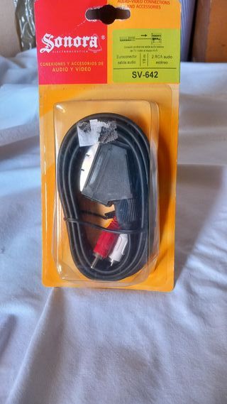 Euroconector adactador RCA ( LOTE DE 2 UNIDADES ).