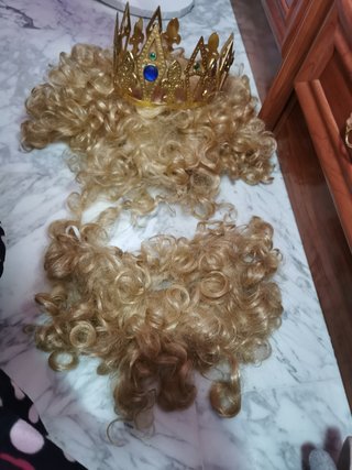 DisfrazPeluca, barba y corona Rey Gaspar