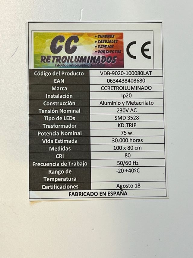 Party Beach - Quadro per auto retroilluminato a LED, 100 x 80