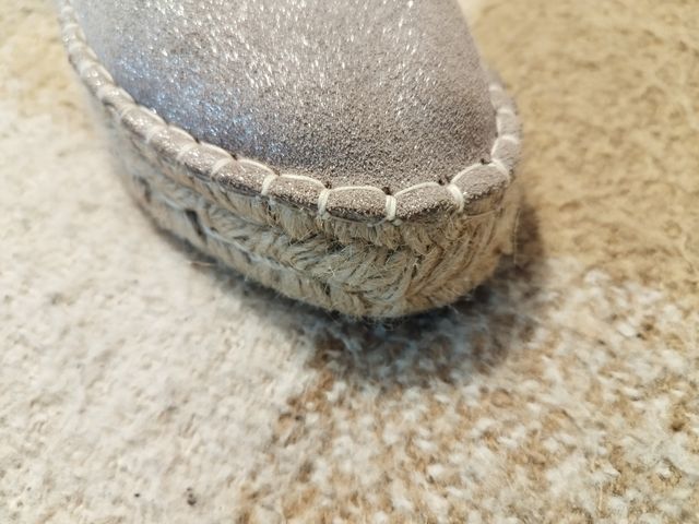 Alpargatas zapatillas de piel mujer 40 (39)