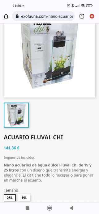 Acuario fluvial Chi 25l