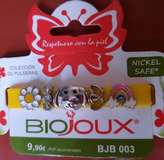 Pulsera de silicona, amarilla