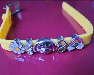 Pulsera de silicona, amarilla