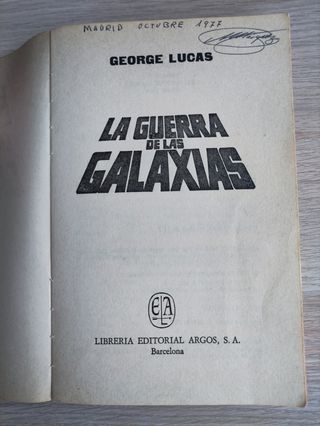 Novela Star Wars 1977 George Lucas