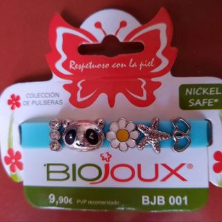 Pulsera de niña de silicona, azul