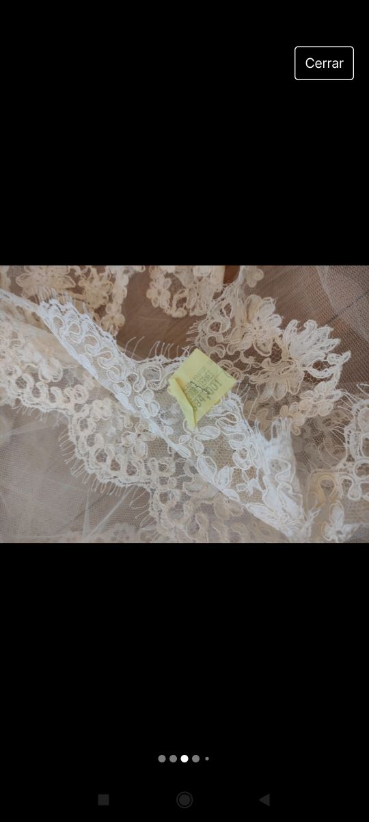 Velo amantillado de novia