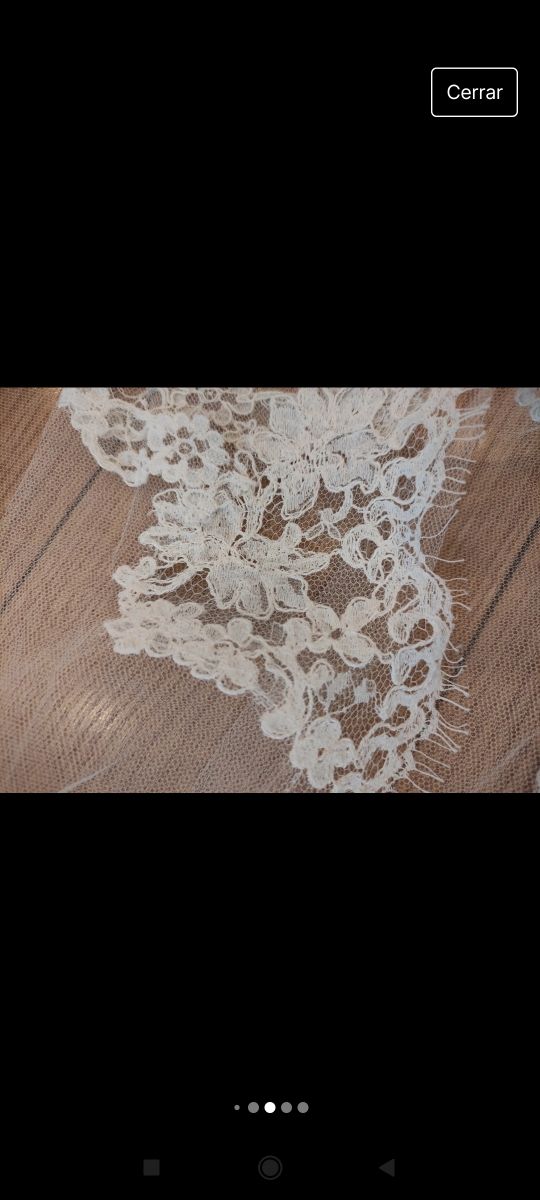 Velo amantillado de novia