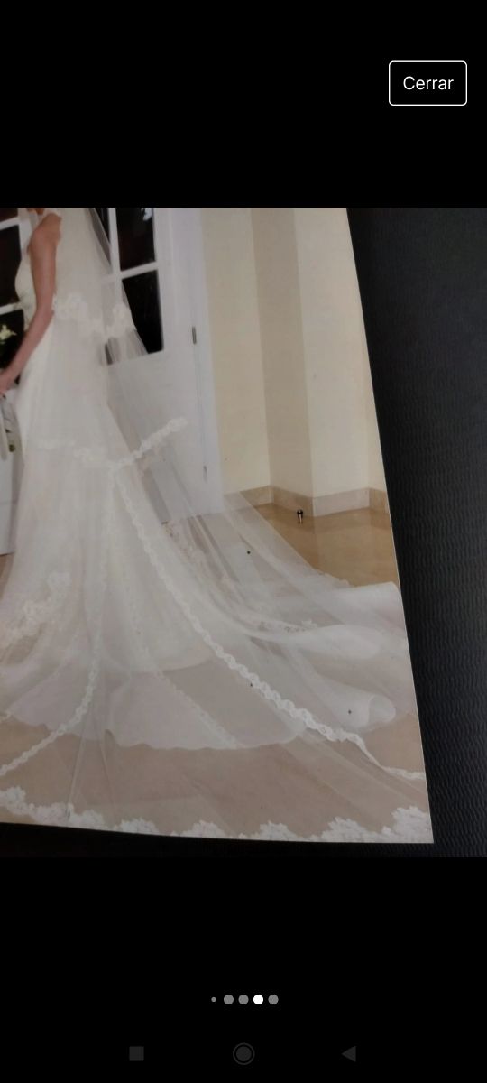 Velo amantillado de novia