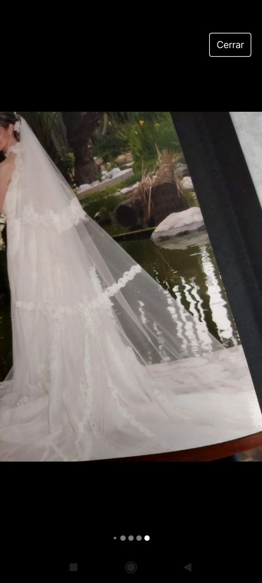 Velo amantillado de novia