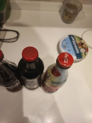 Bottiglie coca-cola (3 pezzi) da collezione