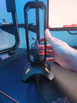 Bungee usb hub gamer portador ratón y cascos