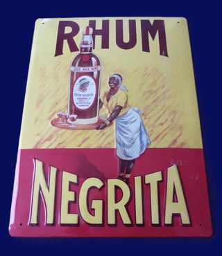 cartel de rhum o ron NEGRITA cartello