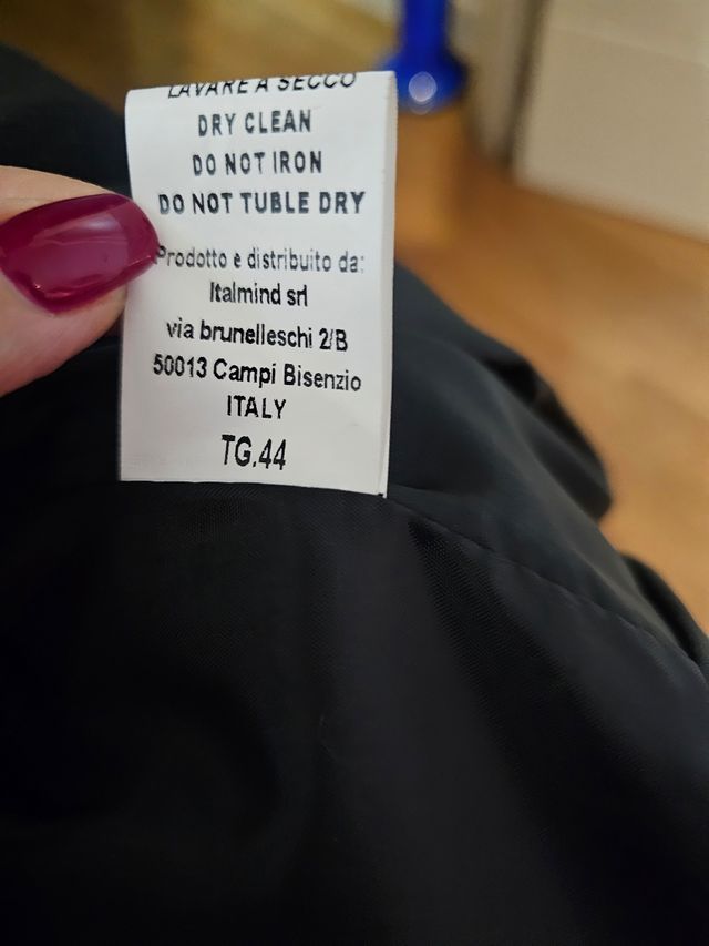 Chaqueta polipiel y tejido