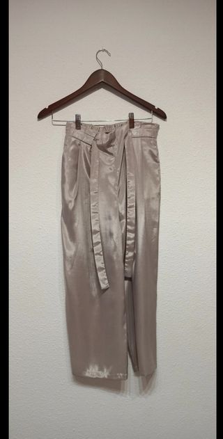 Culotte metalizados gris champagne 