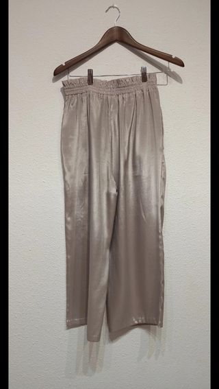 Culotte metalizados gris champagne 