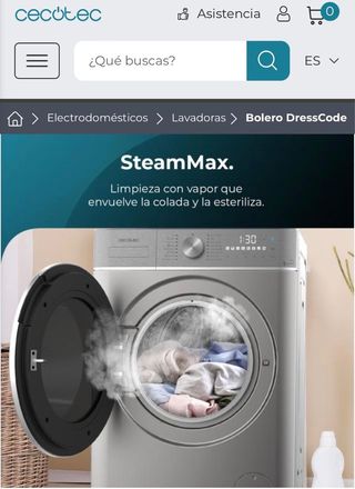 Bolero DressCode 9800 Inverter Steel A Lavadora