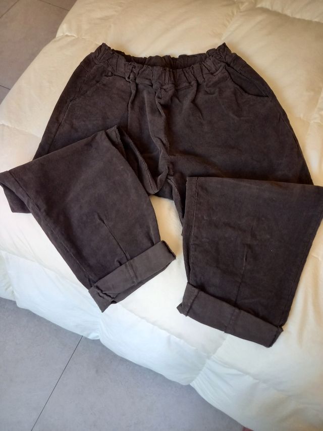 Pantaloni donna velluto