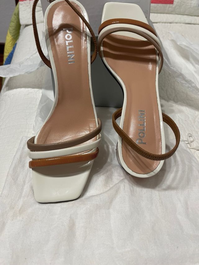 Sandalias de piel de mujer marca POLLINI