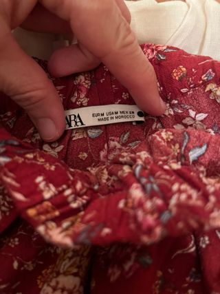 Vestido volante zara talla M