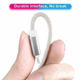 Pack 3 Cabos USB para type c iluminados