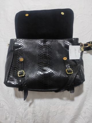 Bolso negro Collection IRL cuero