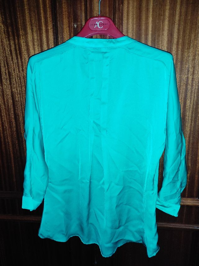 Blusa turquesa Blanco