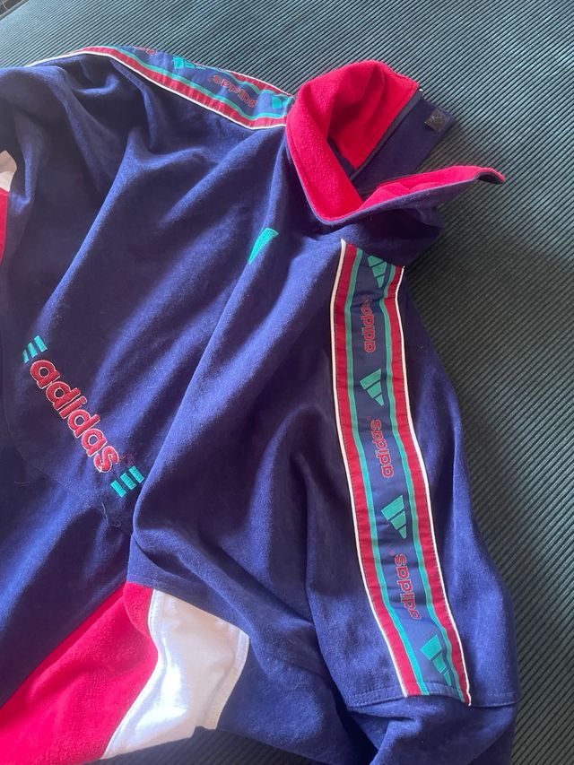 Sudadera adidas retro vintage y2k tipo bomber