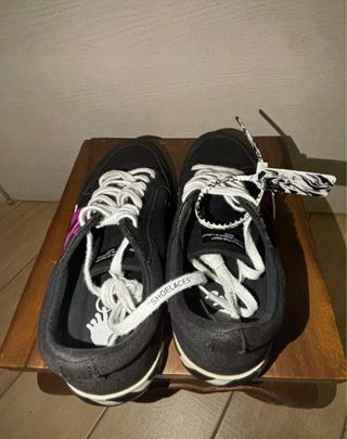 Off-white vulcanized low black purple