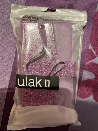 Funda Móvil Iphone 13 con púrpurina color lila