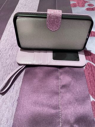 Funda Móvil Iphone 13 con púrpurina color lila