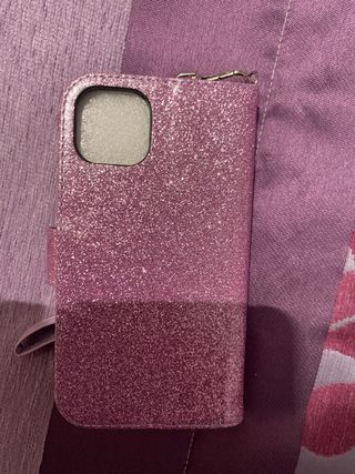 Funda Móvil Iphone 13 con púrpurina color lila