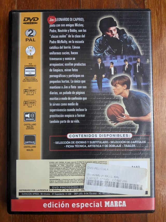 DVD película Diario de un Rebelde (3x10€)