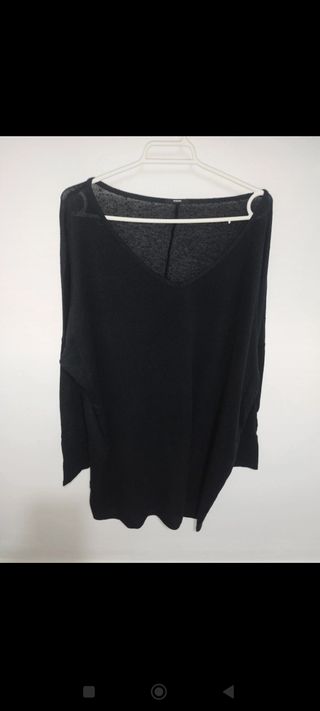 Vestido tipo jerseys oversize media mang