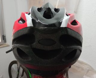 Casco para bicicleta rojo adulto
