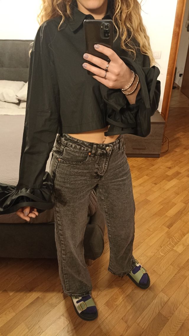 Blusa nera lumina tg S/M