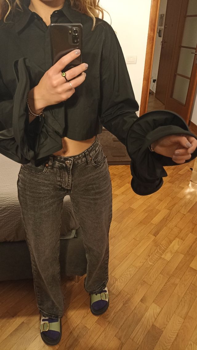 Blusa nera lumina tg S/M