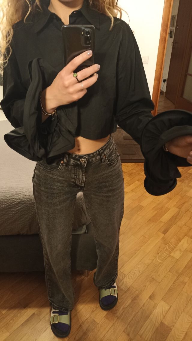 Blusa nera lumina tg S/M