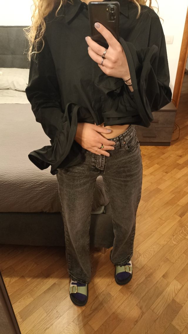 Blusa nera lumina tg S/M