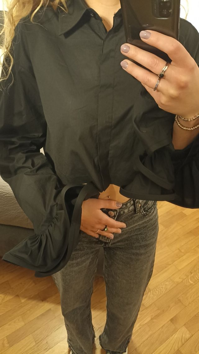 Blusa nera lumina tg S/M