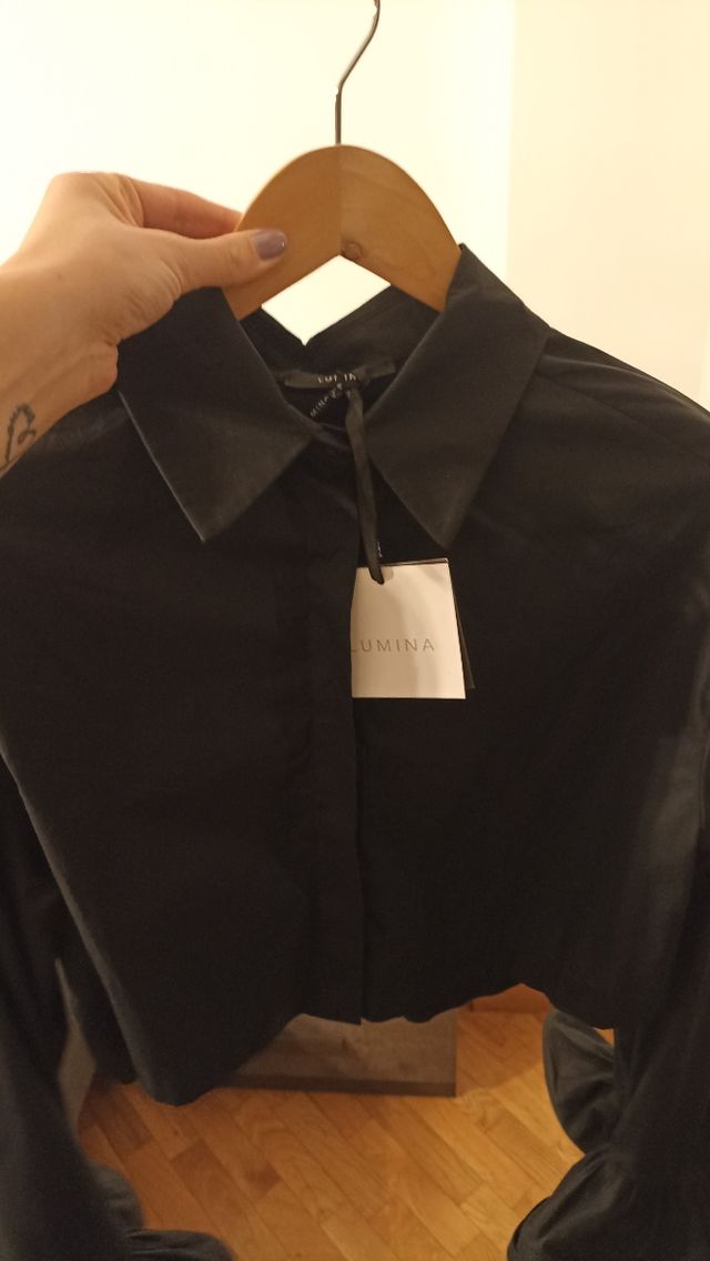 Blusa nera lumina tg S/M