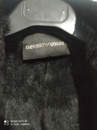 Abrigo Armani piel vuelta