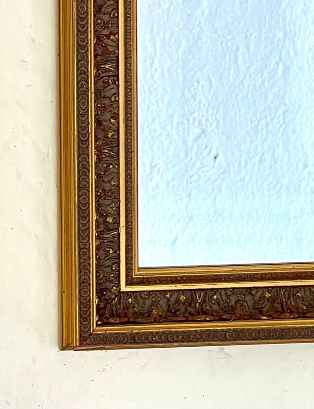 Espejo 80 x 60 cm dorado envejecido