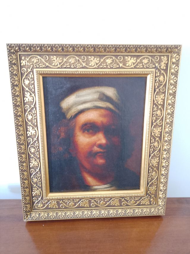 Cuadro/óleo/autorretrato/Rembrandt.