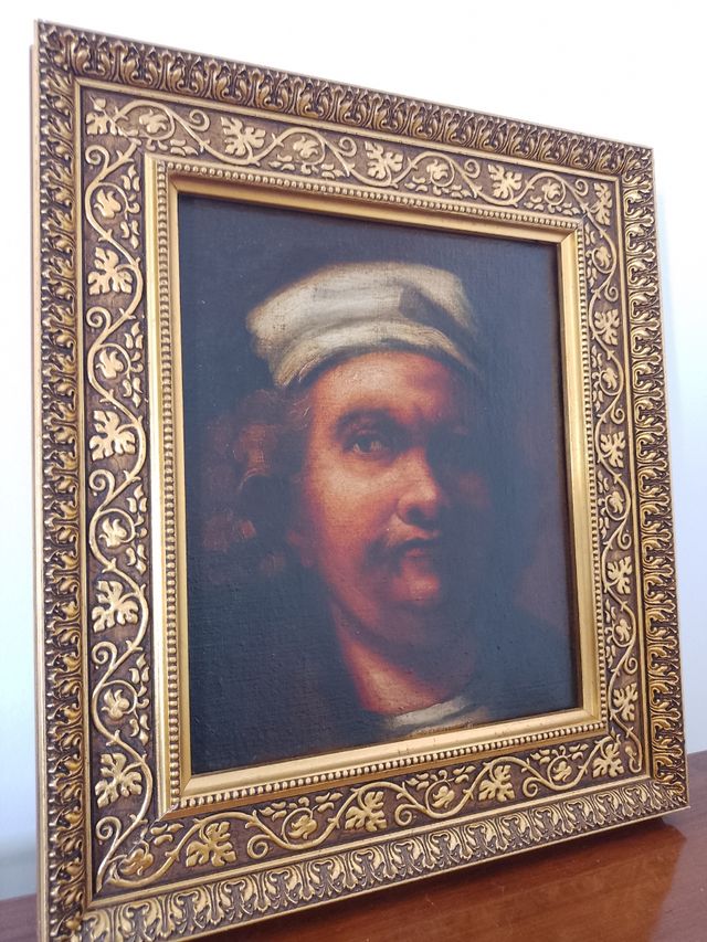 Cuadro/óleo/autorretrato/Rembrandt.