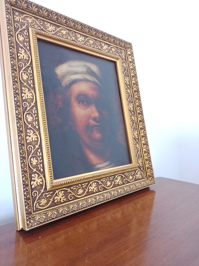 Cuadro/óleo/autorretrato/Rembrandt.