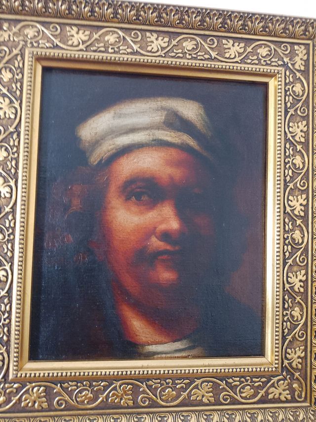 Cuadro/óleo/autorretrato/Rembrandt.