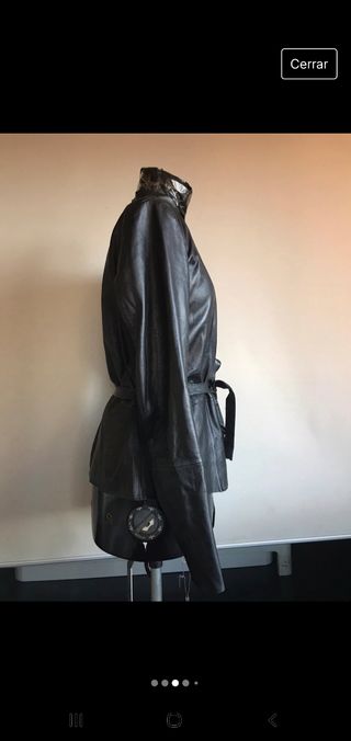 Blusa/chaqueta cuero negra SET